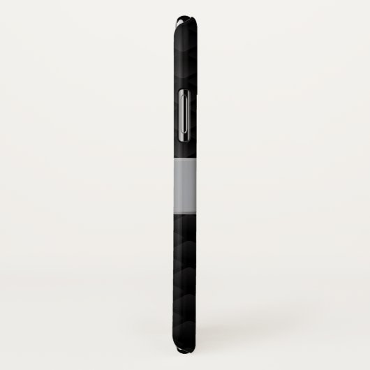 黒銀 Case-Mate iPhoneケース (裏面/右)
