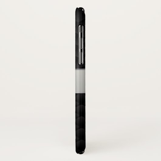 黒銀 Case-Mate iPhoneケース (裏面/左)