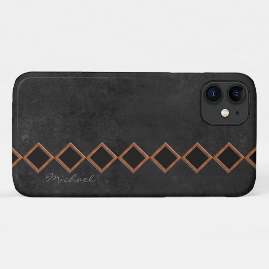 黒銅の署名 Case-Mate iPhoneケース (裏面(横))