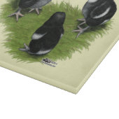 黒銅マランのひよこ カッティングボード (角)