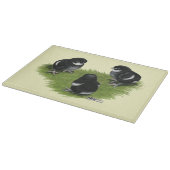 黒銅マランのひよこ カッティングボード (角)