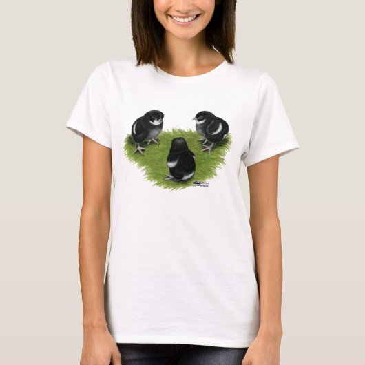 黒銅マランのひよこ Tシャツ (正面)