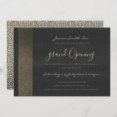 黒銅モザイクドットグランド開幕式 招待状 (正面/裏面)