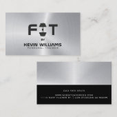 黒鋼バックグラウンドフィットネストレーナー 名刺 (正面/裏面)