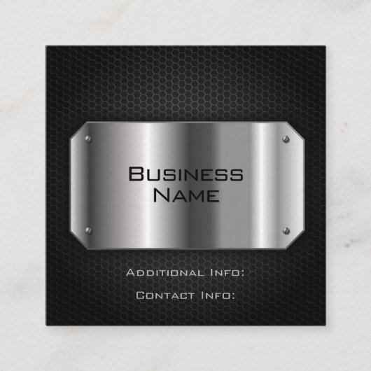黒鋼 スクエア名刺 (正面)