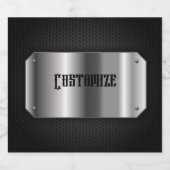 黒鋼 リキュールボトルラベル (シングルラベル)