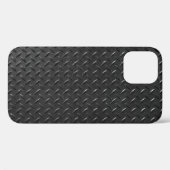 黒鋼、流れ金属のテクスチャ。 Case-Mate iPhoneケース (裏面 (横))