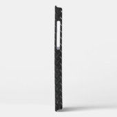 黒鋼、流れ金属のテクスチャ。 Case-Mate iPhoneケース (裏面 / 左)