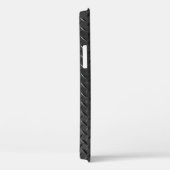 黒鋼、流れ金属のテクスチャ。 Case-Mate iPhoneケース (裏面 / 右)
