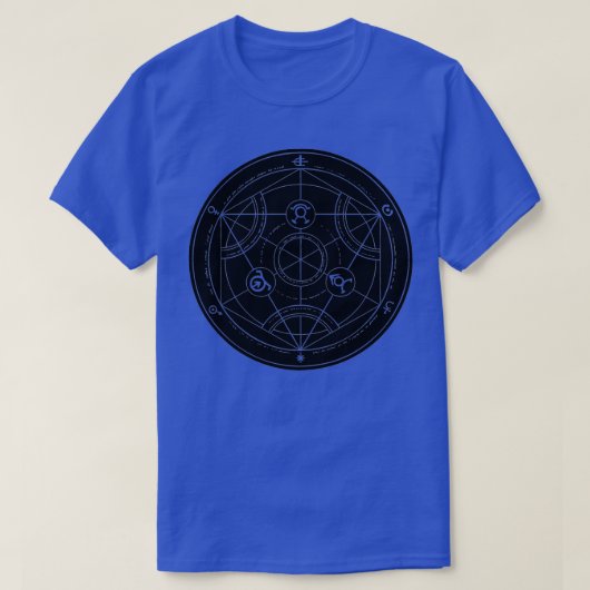 黒錬金術円 Tシャツ (デザイン正面)