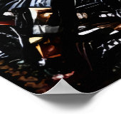 黒鎧の戦士 | AIアートポスター ポスター (角)