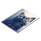 黒長髪の子猫 ノートブック (左側)