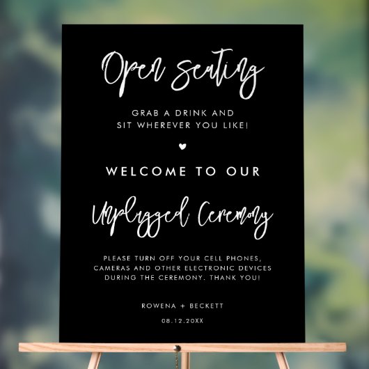 黒開コンテンポラリー着式 アクリルサイン (ニュートラル)