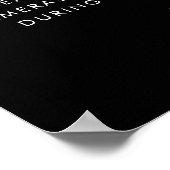 黒開コンテンポラリー着式 ポスター (角)