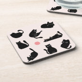 黒間抜け猫 コースター (左側)