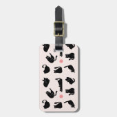 黒間抜け猫 ラゲッジタグ (正面縦)