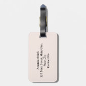 黒間抜け猫 ラゲッジタグ (裏面縦)