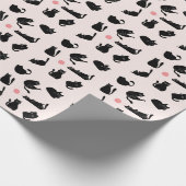 黒間抜け猫 ラッピングペーパー (角)