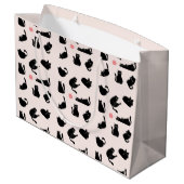 黒間抜け猫 ラージペーパーバッグ (裏面アングル)