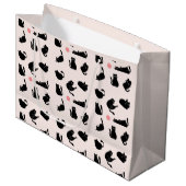 黒間抜け猫 ラージペーパーバッグ (正面アングル)