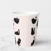 黒間抜け猫 紙コップ (右)