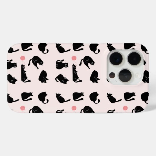 黒間抜け猫 Case-Mate iPhoneケース (裏面 (横))