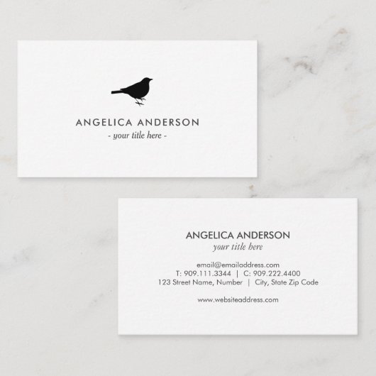 黒雀 名刺 (正面/裏面)