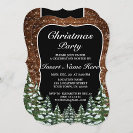 黒雪木林パインメリークリスマスパーティー 招待状