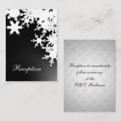 黒雪氷冬の結婚式 エンクロージャーカード (正面/裏面)