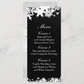 黒雪氷冬の結婚式 メニュー (正面/裏面)
