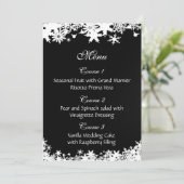 黒雪氷冬の結婚式 招待状 (スタンド正面)