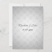 黒雪氷冬の結婚式 招待状 (裏面)