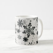 黒雪片クリスマス コーヒーマグカップ (正面右)