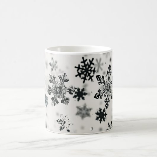 黒雪片クリスマス コーヒーマグカップ (中央)