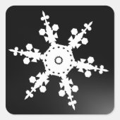 黒雪片封筒用シール スクエアシール (正面)