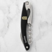 黒雪鳥の小屋を持つ黄金の鳥かご ソムリエナイフ (裏面)