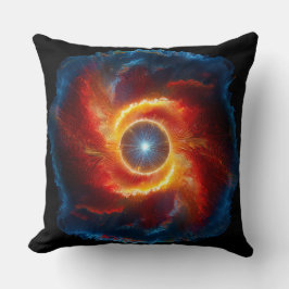 黒雲と炎が玉を紡ぐ クッション