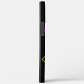 黒電話カバーと多くのハート Case-Mate iPhoneケース (裏面 / 右)