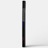 黒電話カバーと多くのハート Case-Mate iPhoneケース (裏面 / 左)