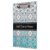 黒青マンダラパーソナライズされた禅 クリップボード (左)