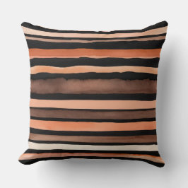 黒青銅及び桃ストライプ色 クッション