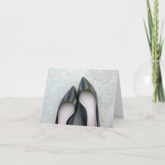 黒靴グリーティングカード カード