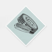 黒靴ポリッシュスズ スタンダードランチョンナプキン (角)