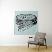 黒靴ポリッシュスズ タペストリー (インサイチュ)