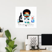 黒頭が切れる子 ポスター (ホームオフィス)