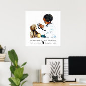 黒頭が切れる子 ポスター (ホームオフィス)