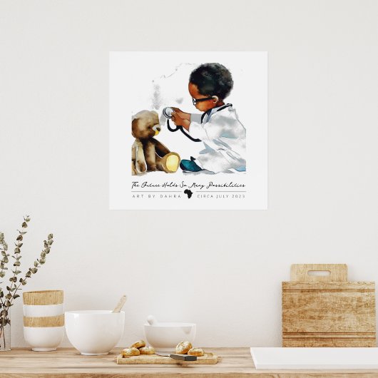 黒頭が切れる子 ポスター (キッチン)