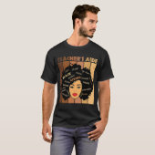 黒頭が切れるTeacheru2019s Aide Afro Diva African A Tシャツ (正面フル)
