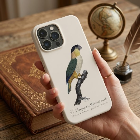 黒頭のオスのインコ、Pionites Melanocephalus Case-Mate iPhoneケース