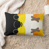 黒頭のシロハラインコ ランバークッション (ブランケット)